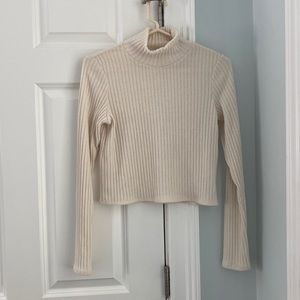 Aritzia Wilfred Free Cropped Knit Turtleneck